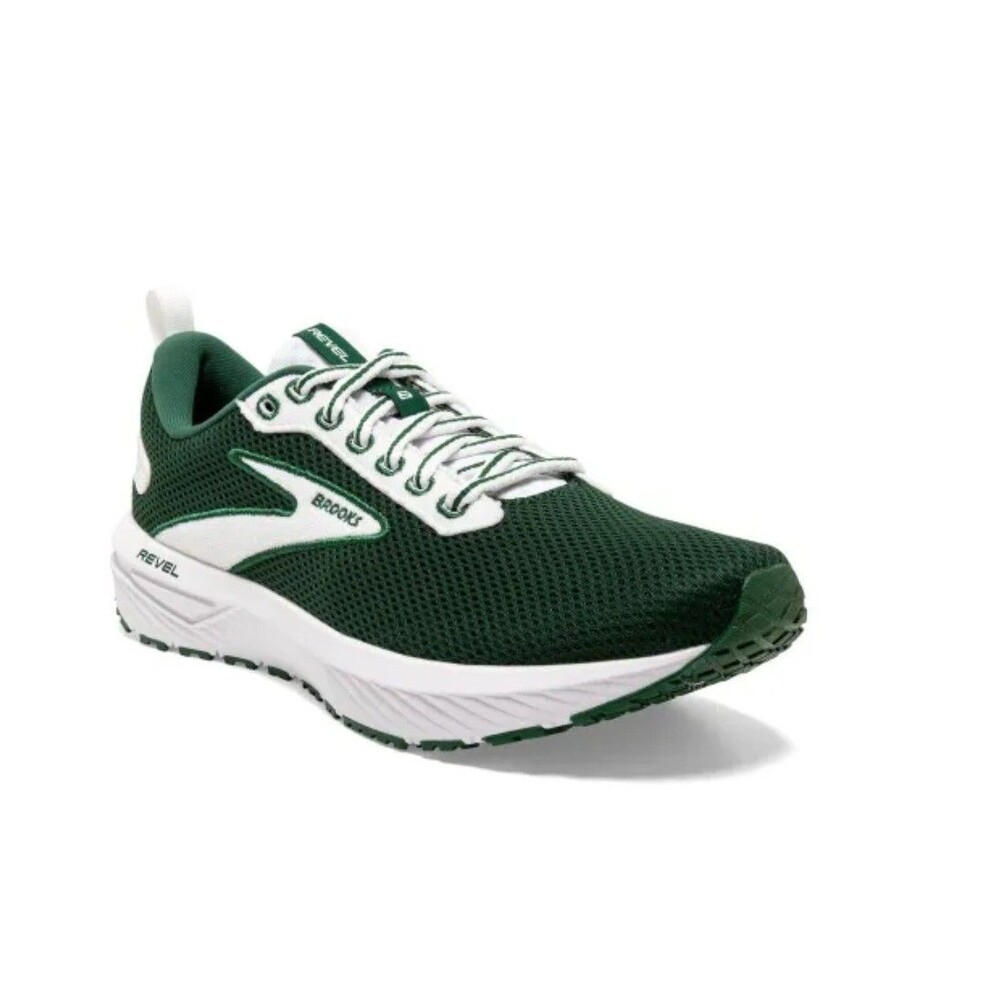 Brooks Revel 6 1103981D319 Green White Running Shoes Men's Size 8.5 D New